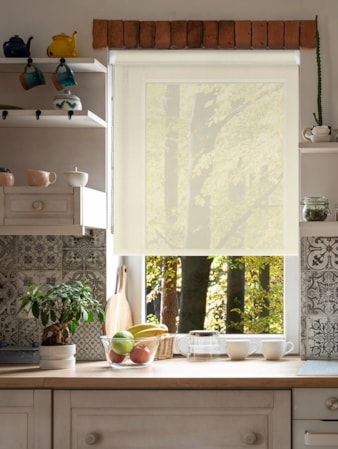 Cream Sheer Grip Fit Roller Blind Cream Sheer Grip Fit Roller Blind