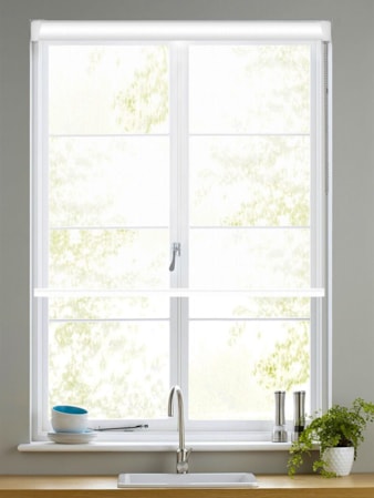 White Sheer Grip Fit Roller Blind White Sheer Grip Fit Roller Blind