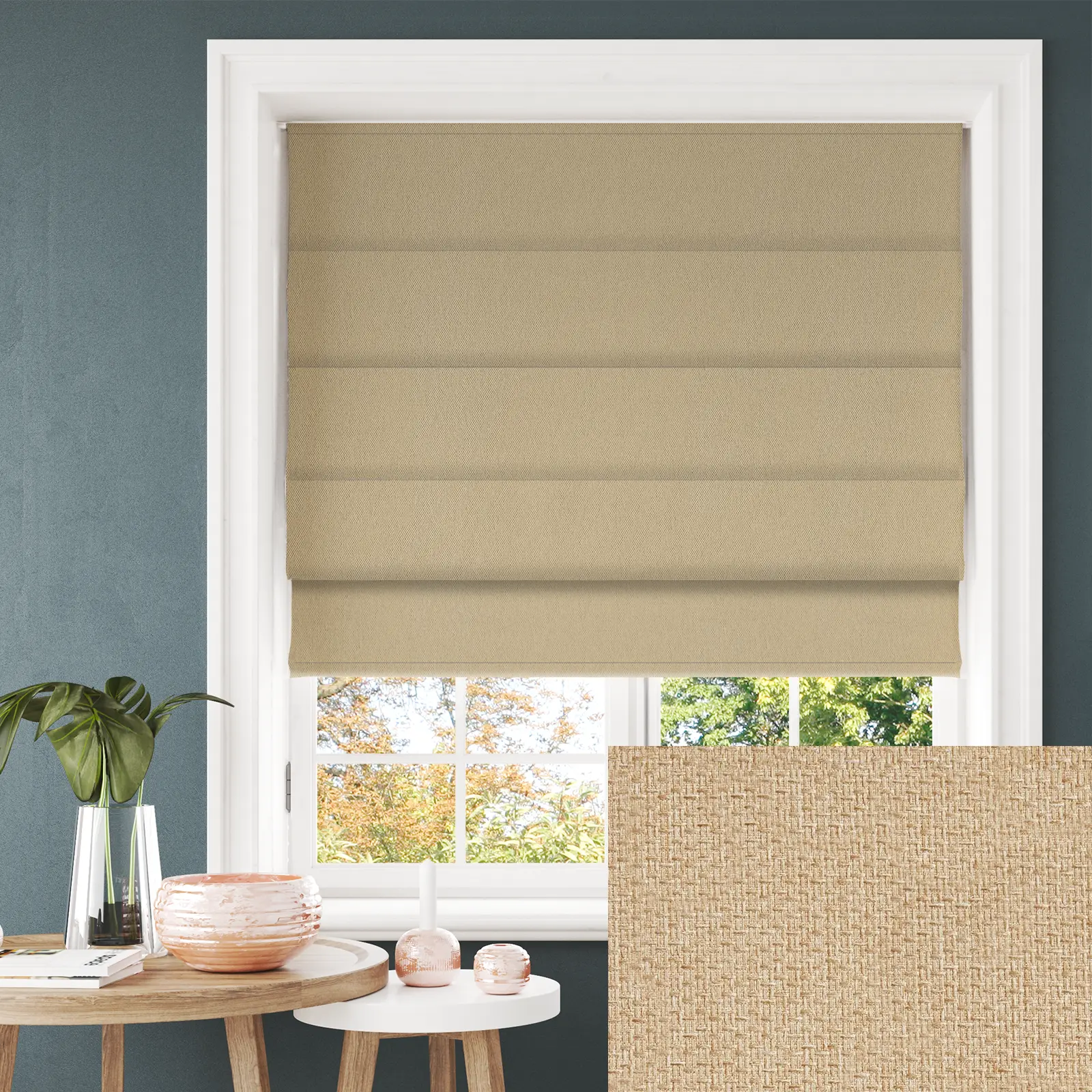 Hampton Corinthian Blackout Electric Roman Blind