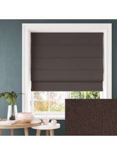 Hampton Truffle Blackout Electric Roman Blind