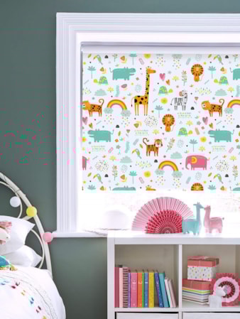 Happy Jungle Candy Childrens Roller Blind Happy Jungle Candy Blackout Roller Blind
