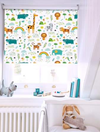 Happy Jungle Sky Childrens Roller Blind Happy Jungle Sky Blackout Roller Blind