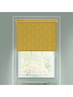 Illusion Yellow Electric Roller Blind
