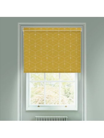 Illusion Yellow Electric Roller Blind