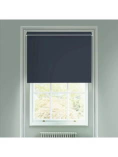 Indigo Blue Blackout Electric Roller Blind