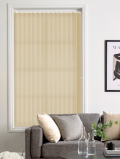 Kintra Sandstone 89mm Daylight Vertical Blind Kintra Sandstone 89mm Daylight Vertical Blind