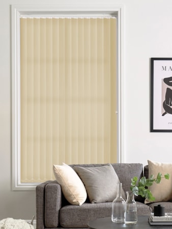 Kintra Sandstone 89mm Daylight Vertical Blind Kintra Sandstone 89mm Daylight Vertical Blind