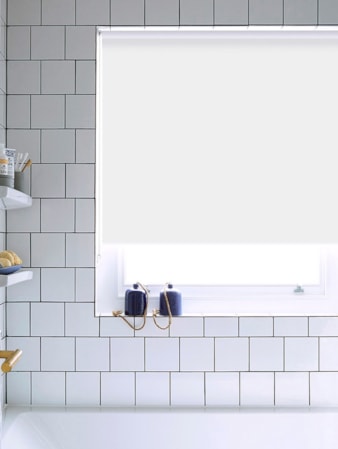 Jasmine White Bathroom Roller Blind Jasmine White Bathroom Roller Blind