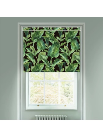 Jungle Leaves Night Electric Roller Blind