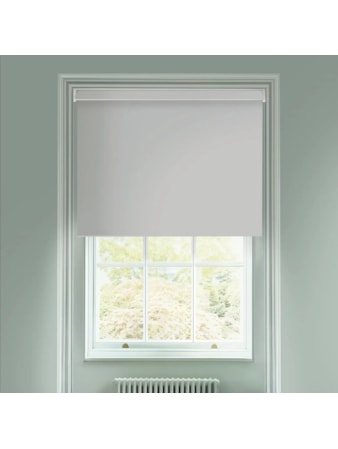 Light Grey Blackout Electric Roller Blind Light Grey Blackout Electric Roller Blind