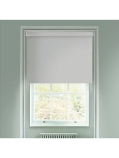 Light Grey Blackout Electric Roller Blind