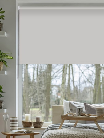 Light Grey Blackout Thermal Roller Blind Light Grey Blackout Thermal Roller Blind