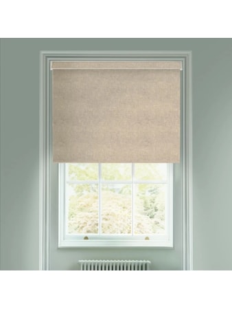 Linen Beige Blackout Electric Roller Blind Linen Beige Blackout Electric Roller Blind