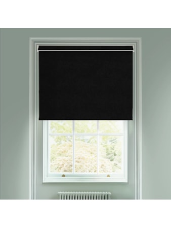Linen Black Blackout Electric Roller Blind