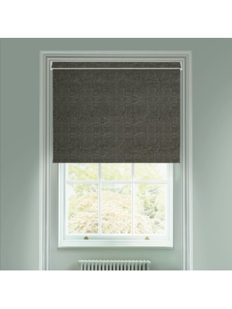 Linen Charcoal Blackout Electric Roller Blind