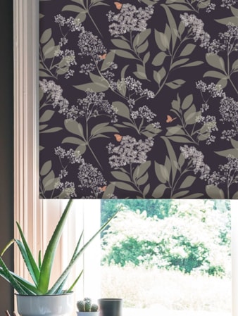 Buds and Butterflies Roller Blind by Lorna Syson Buds and Butterflies Roller Blind by Lorna Syson