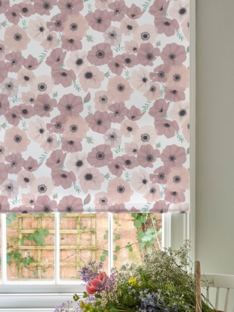 Posy Blush Roller Blind by Lorna Syson Posy Blush Roller Blind by Lorna Syson