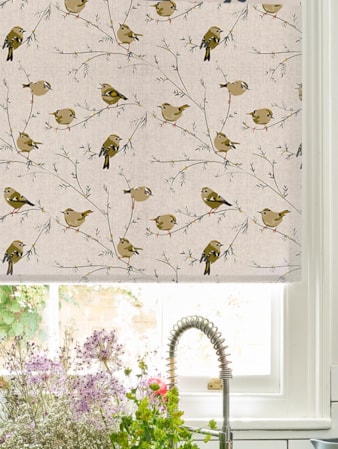 Goldcrest Roller Blind by Lorna Syson Goldcrest Roller Blind by Lorna Syson