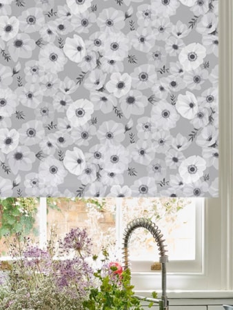 Posy Stone Roller Blind by Lorna Syson Posy Stone Roller Blind by Lorna Syson