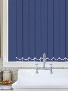 Luxe Imperial Blue Waterproof 89mm Vertical Blind Luxe Imperial Blue Waterproof 89mm Vertical Blind
