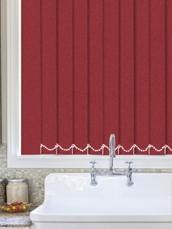 Luxe Scarlet Waterproof 89mm Vertical Blind Luxe Scarlet Waterproof 89mm Vertical Blind