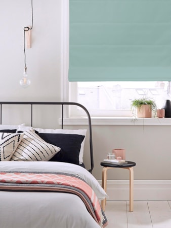 Manhattan Duck Egg Roman Blind Manhattan Duck Egg Roman Blind