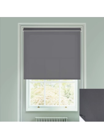 Manor House Grey 3% Sunscreen Electric Roller Blind