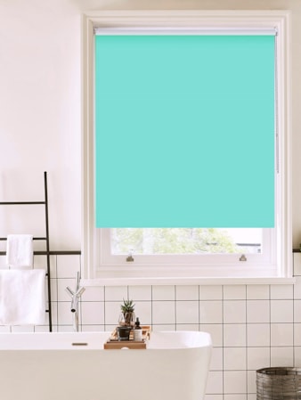 Mint Cream Bathroom Roller Blind Mint Cream Bathroom Roller Blind
