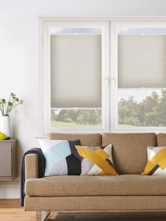 Edessa Mushroom Daylight Perfect Fit Cellular Thermal Blind Edessa Mushroom Daylight Perfect Fit Cellular Thermal Blind