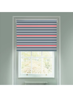 Nautical Stripe Electric Roller Blind