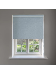 Amsterdam Grey Blue No Drill Electric Roller Blind