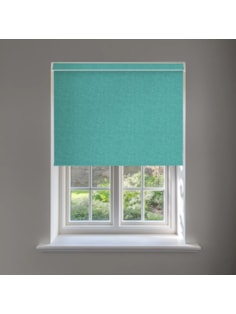 Amsterdam Turquoise No Drill Electric Roller Blind