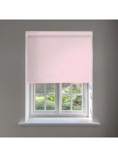 Melbourne Pale Pink No Drill Electric Roller Blind