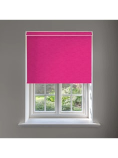 New York Fuchsia Pink No Drill Electric Roller Blind