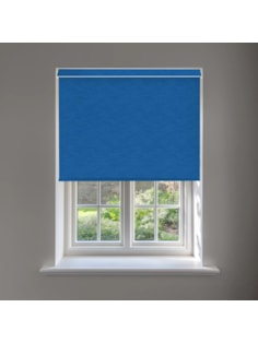 New York Marine Blue No Drill Electric Roller Blind