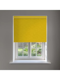 New York Mustard No Drill Electric Roller Blind