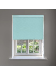 New York Sky Blue No Drill Electric Roller Blind