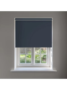 Indigo Blue Blackout No Drill Electric Roller Blind