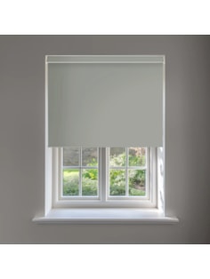 Quicksilver Grey Blackout No Drill Electric Roller Blind