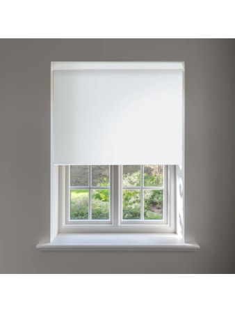 Bright White Blackout No Drill Electric Roller Blind Bright White Blackout No Drill Electric Roller Blind
