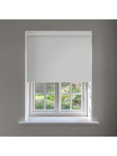 Light Grey Blackout No Drill Electric Roller Blind