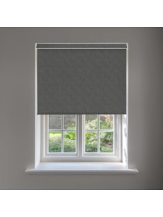 Ripple Dark Grey No Drill Electric Roller Blind