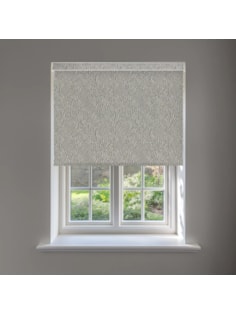 Ripple Pale Grey No Drill Electric Roller Blind