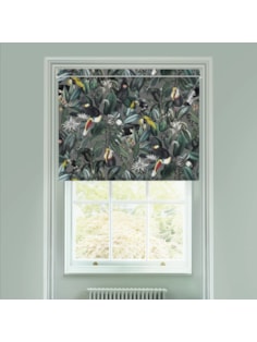NeoTropical Slate Electric Roller Blind