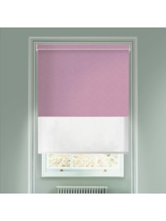 New York Dusky Purple  Blackout And Sheer White Electric Double Blind