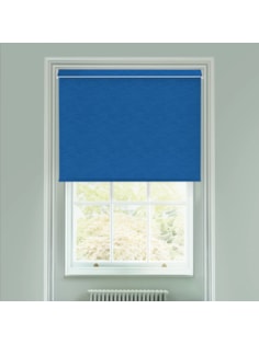 New York Marine Blue Electric Roller Blind