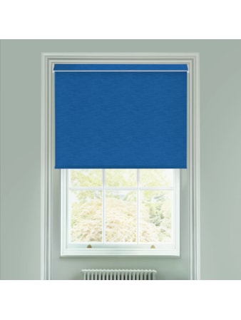 New York Marine Blue Electric Roller Blind