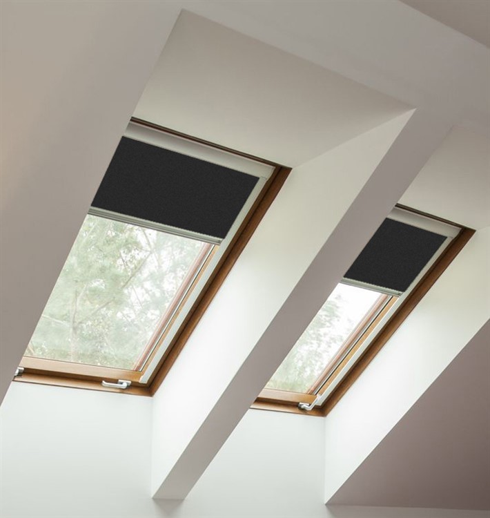 Black Blackout Skylight Blind To Fit Roto Windows
