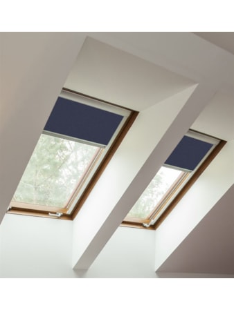 Navy Blackout Skylight Blind To Fit Roto Windows