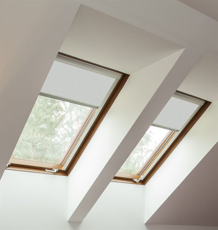 Pearl Grey Blackout Skylight Blind To Fit Roto Windows